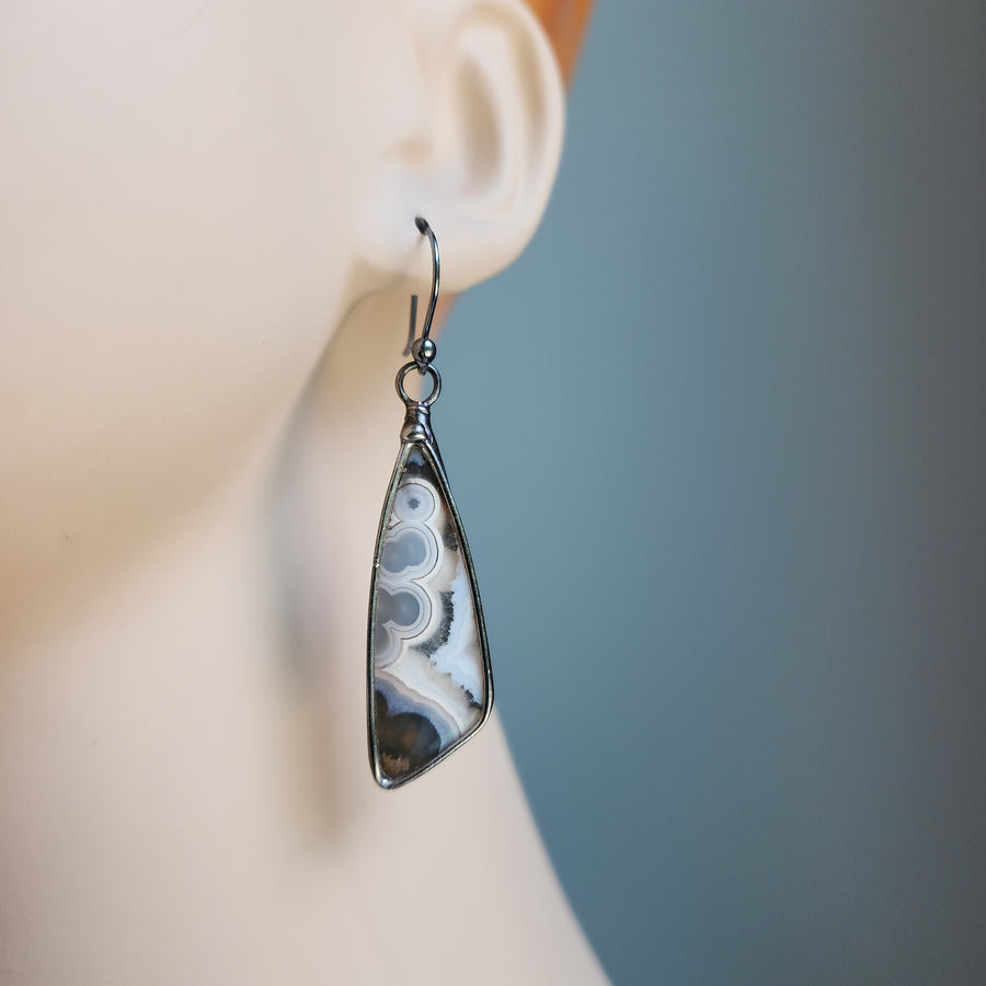 SOLD - Funky Ocean Jasper Earrings