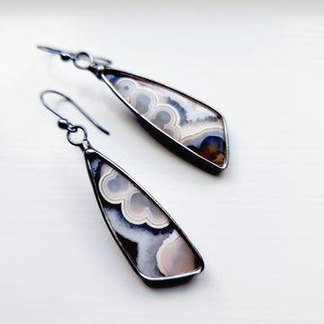 SOLD - Funky Ocean Jasper Earrings