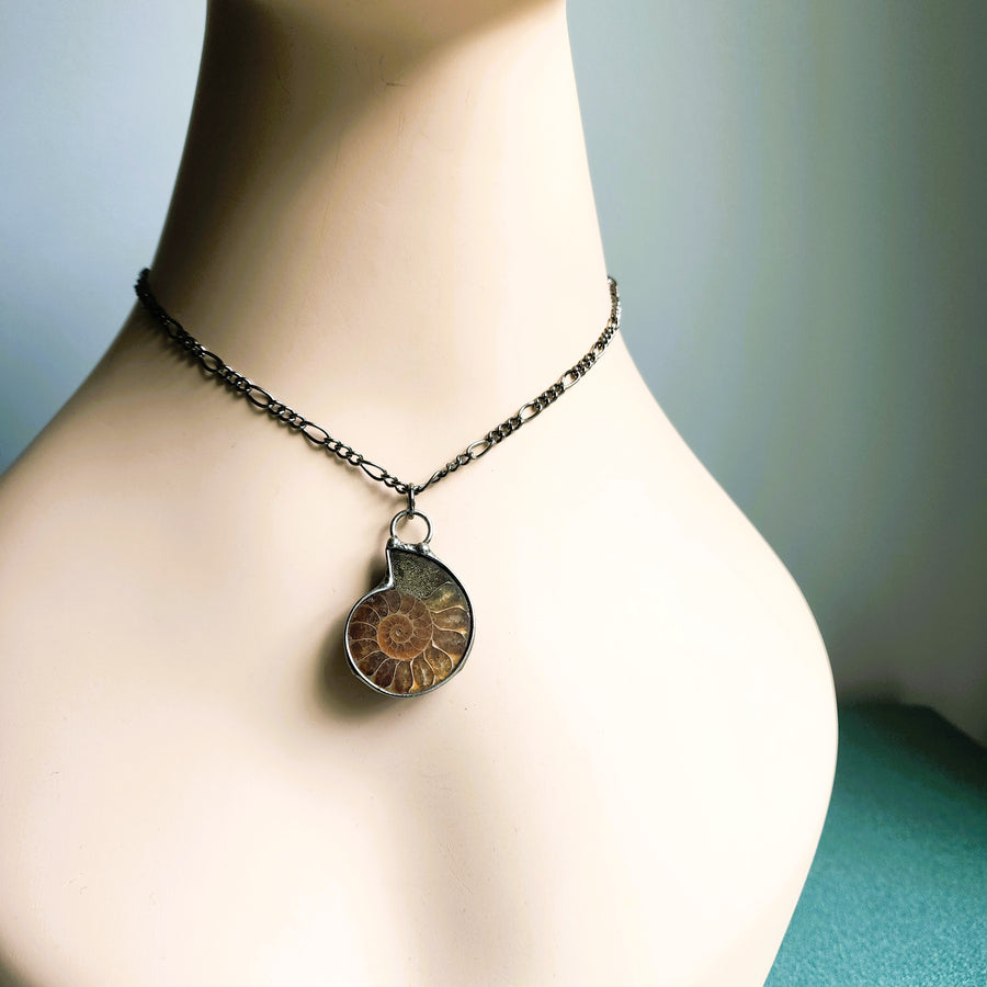 SOLD - Prehistoric Ammonite Pendant