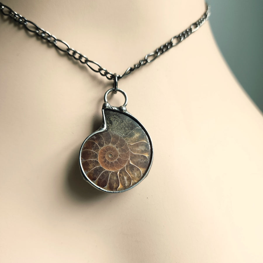 SOLD - Prehistoric Ammonite Pendant