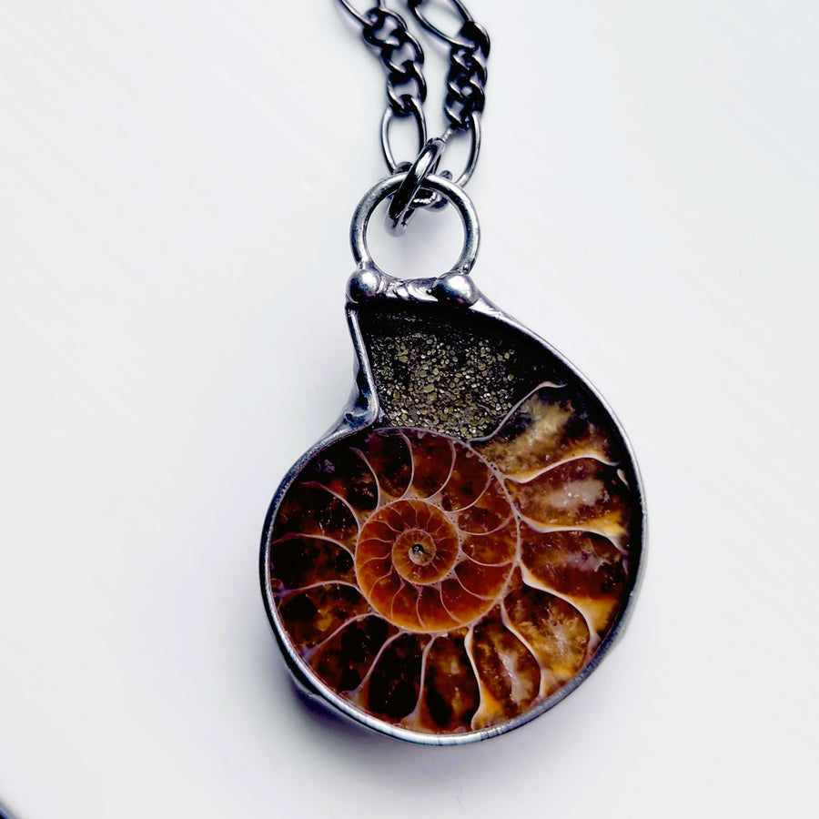 SOLD - Prehistoric Ammonite Pendant