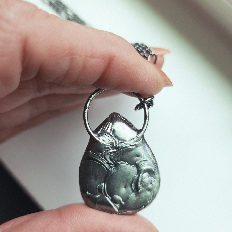 SOLD - Unique Moss Agate Pendant Necklace