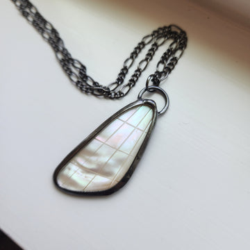Large Mother of Pearl Pendant Necklace