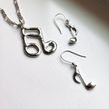 Musical Note Jewelry Set