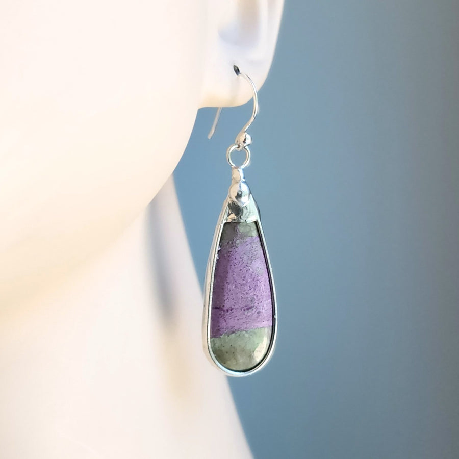 SOLD - Purple Jasper Earrings
