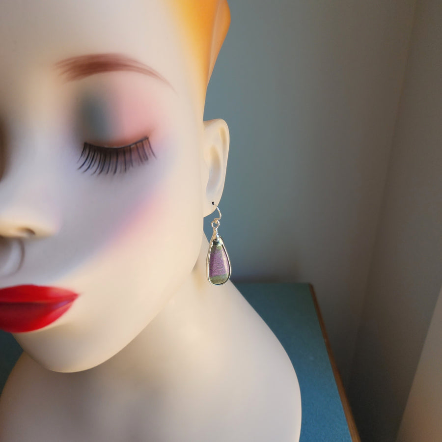 SOLD - Purple Jasper Earrings