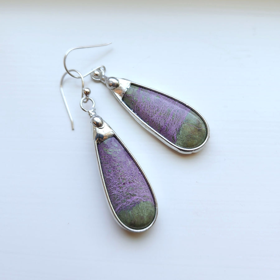 SOLD - Purple Jasper Earrings