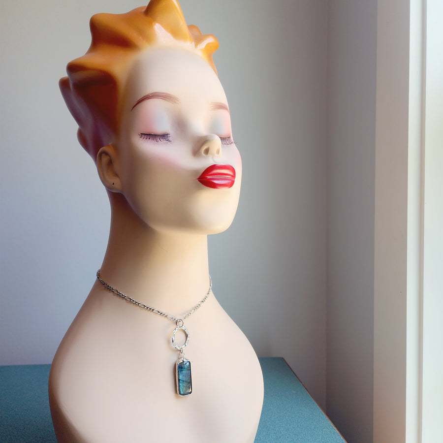 Blue Labradorite Pendant Necklace