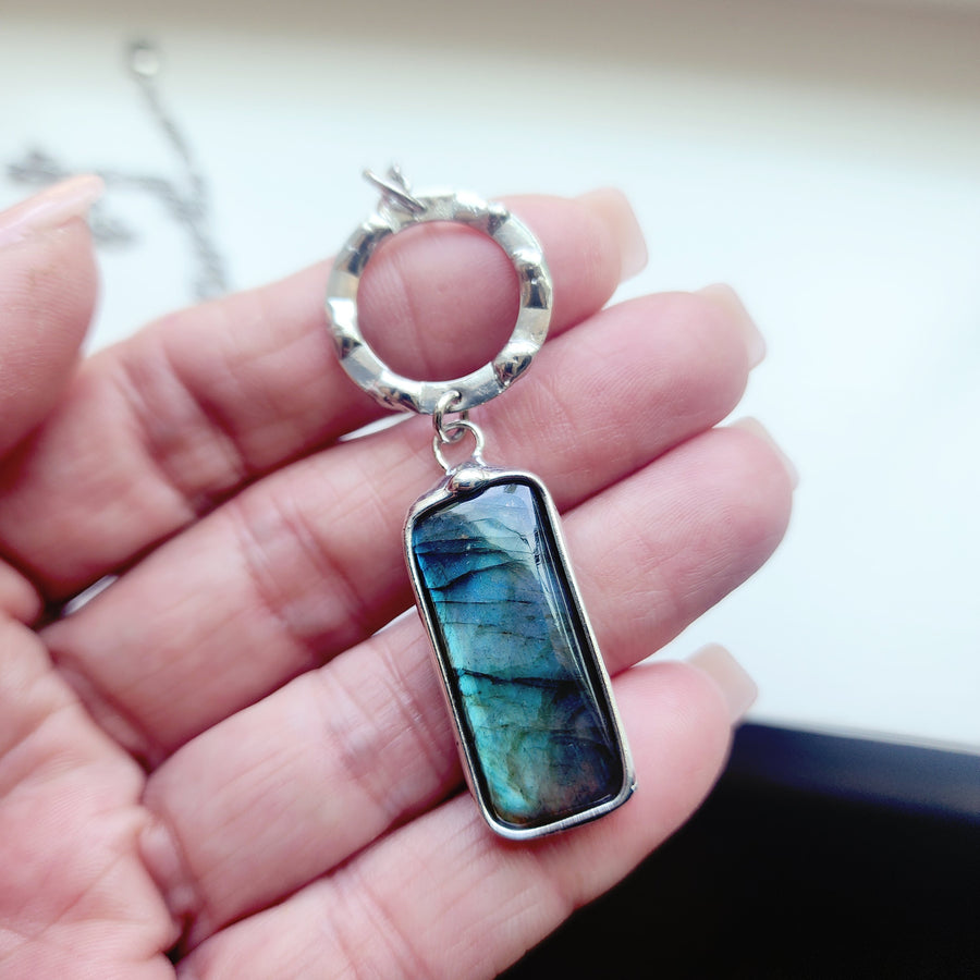 Blue Labradorite Pendant Necklace