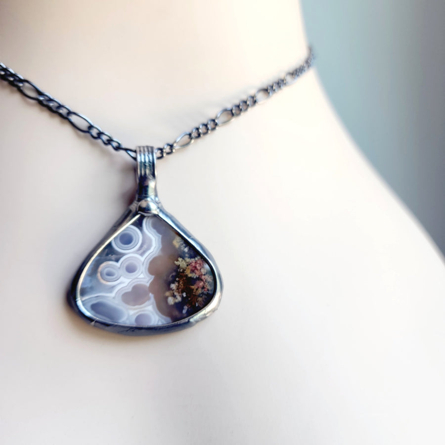 Moss Agate Pendant Necklace