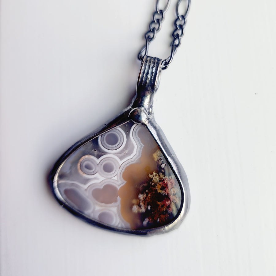 Moss Agate Pendant Necklace
