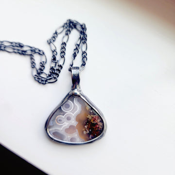 Moss Agate Pendant Necklace