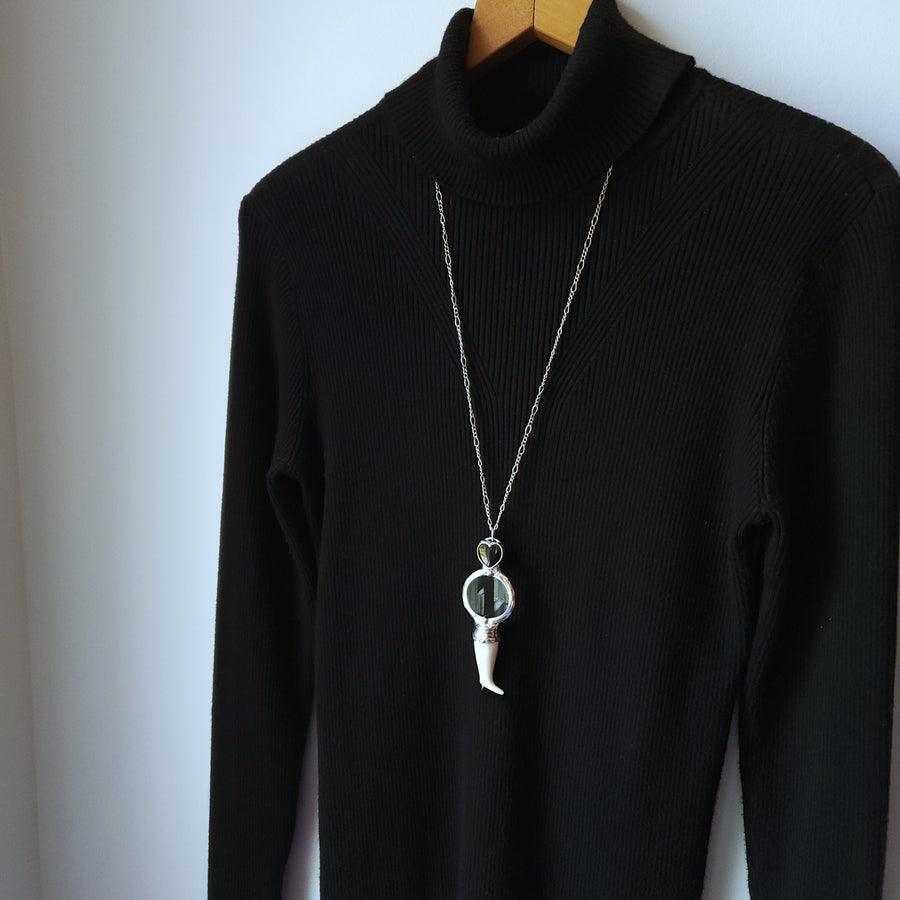 Magnifying Glass Necklace, Vintage Doll Leg, Cool Vintage Stuff