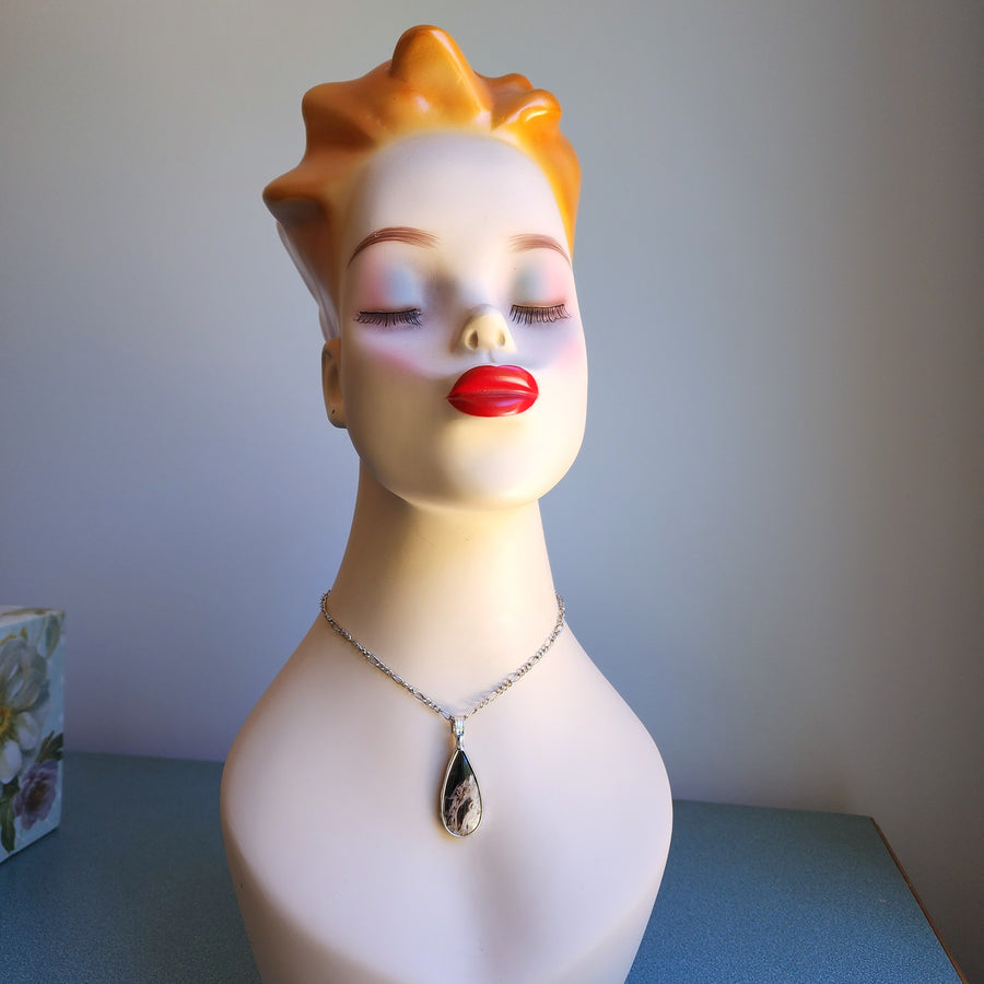 Petrified Palm Wood Pendant Necklace