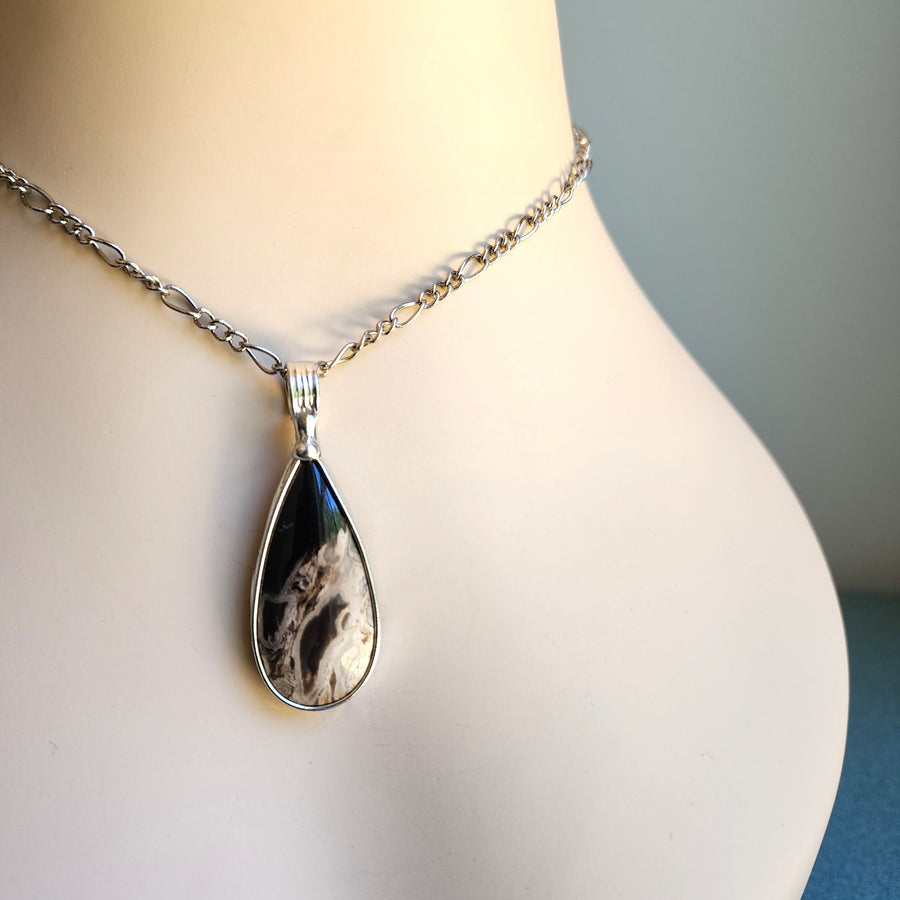 Petrified Palm Wood Pendant Necklace