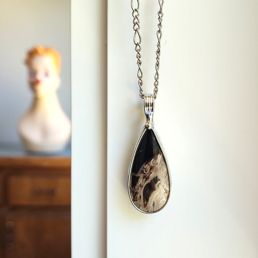 Petrified Palm Wood Pendant Necklace