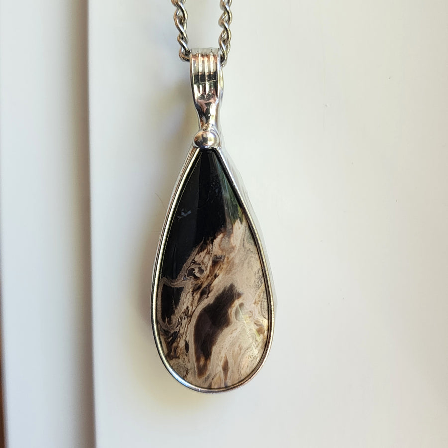 Petrified Palm Wood Pendant Necklace