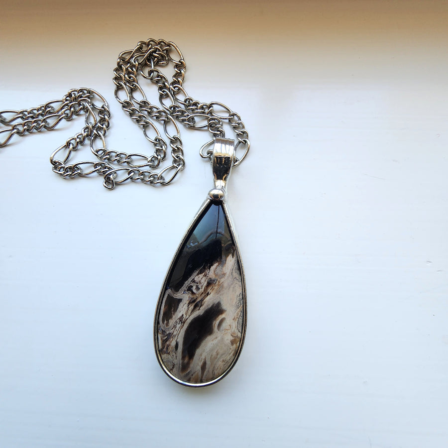 Petrified Palm Wood Pendant Necklace