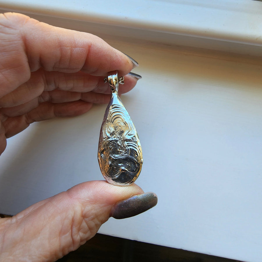 Petrified Palm Wood Pendant Necklace