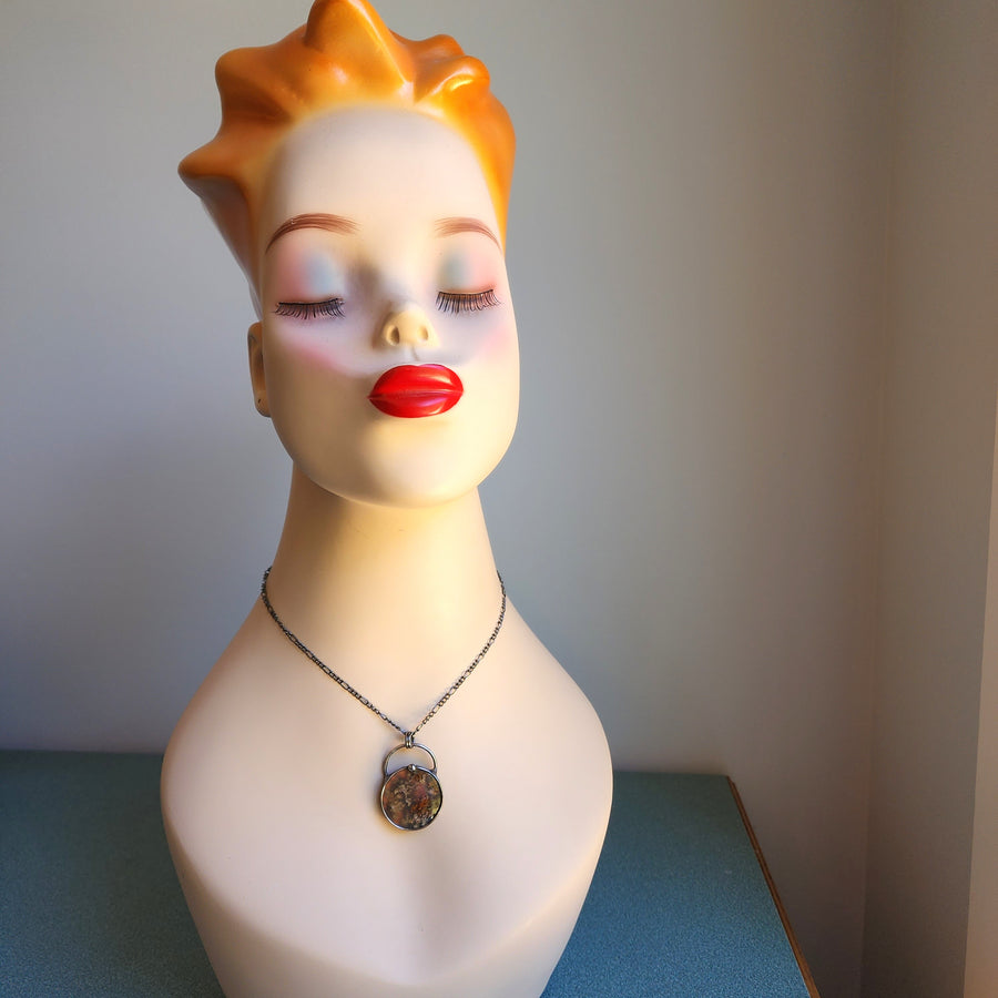 Moody Moss Agate Necklace