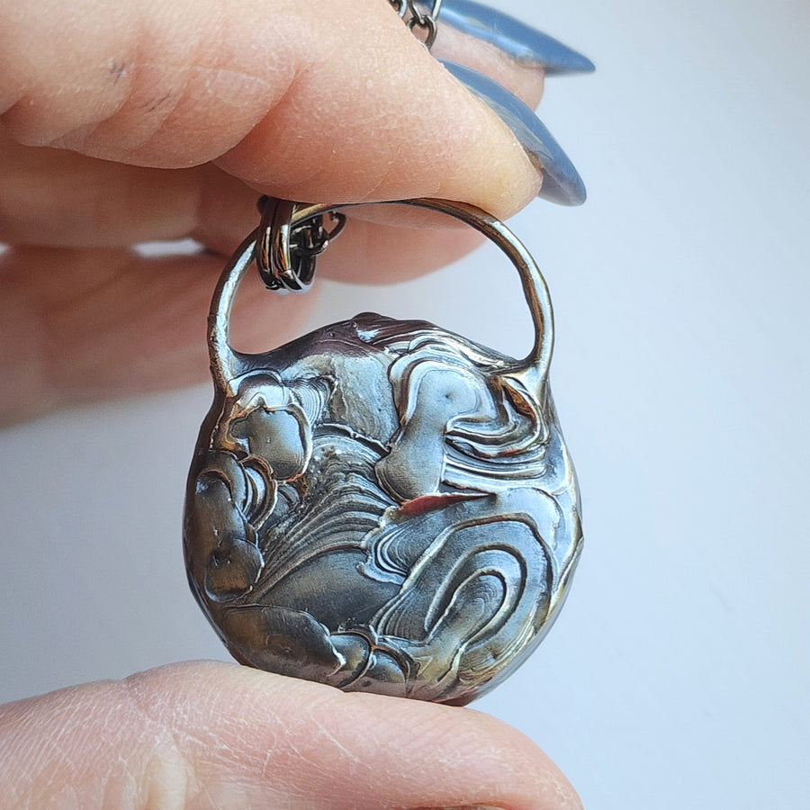 Moody Moss Agate Necklace