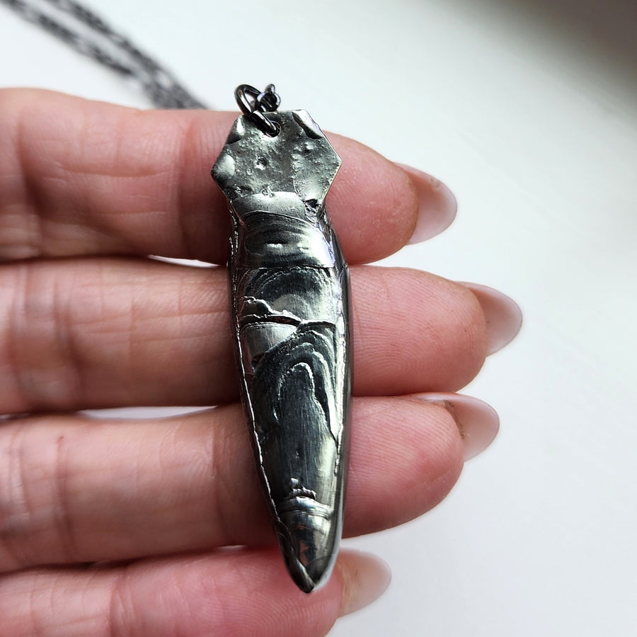 Golden Amber Labradorite Pendant Necklace