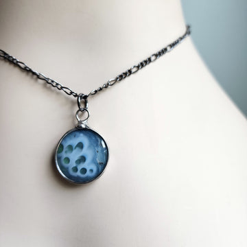 Gobi Agate Pendant Necklace, Funky Bubbles