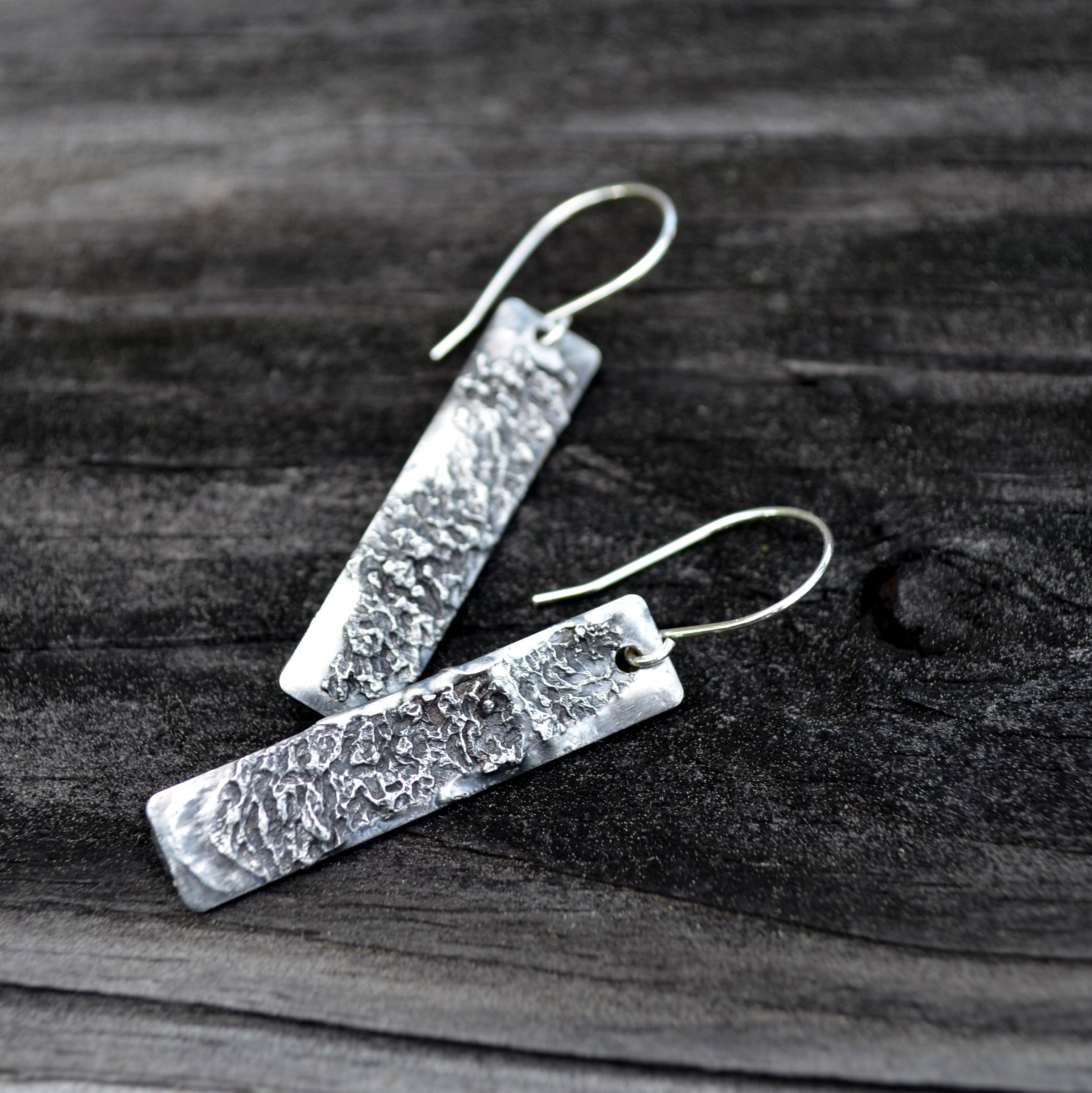 Artisan Modern Rectangle Earrings – Bayou Glass Arts