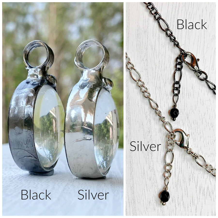 Wish Dandelion Heart Necklace with 3 or 4 Seeds
