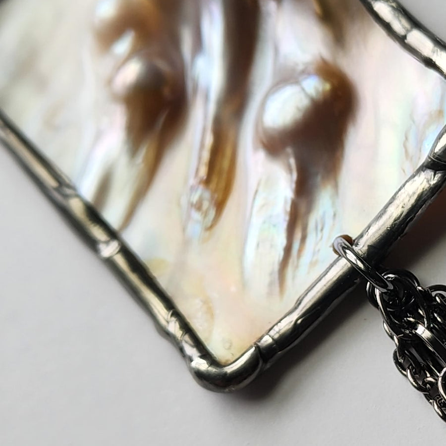 Natural Abalone Shell Necklace - SOLD