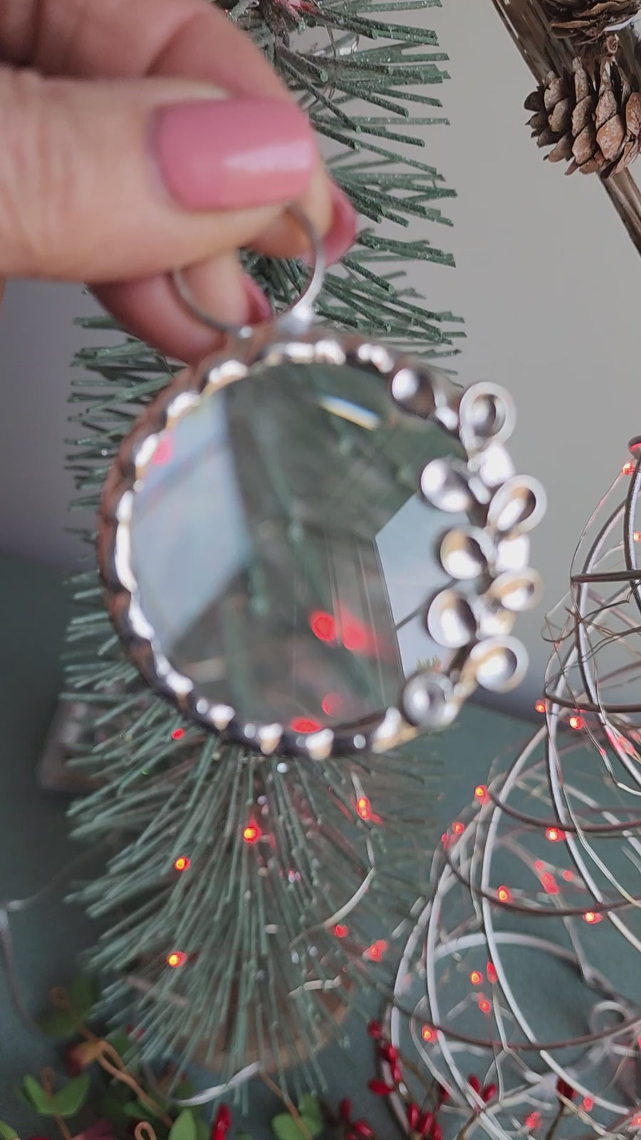 Swirled Magnifying Glass Pendant - SOLD