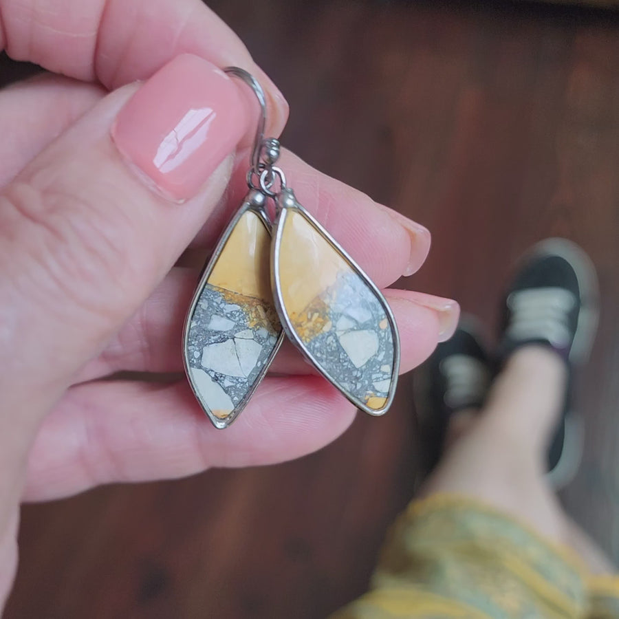 Unique Gemstone Earrings for Women, Maligano Jasper Earrings - SOLD