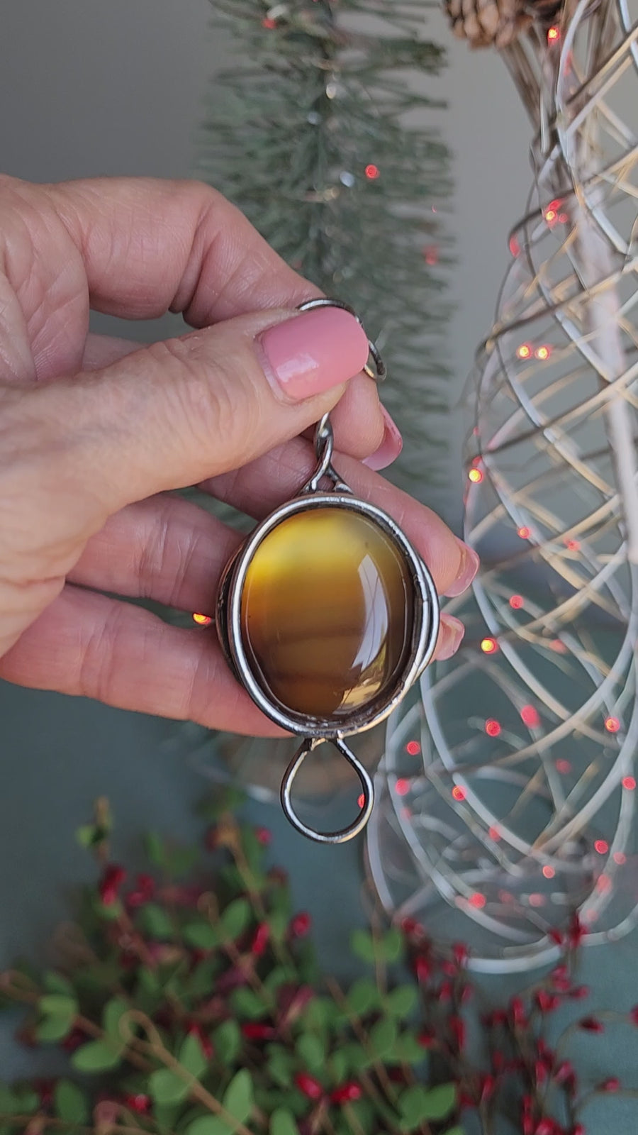 SOLD - Dreamy Gemstone Statement Pendant