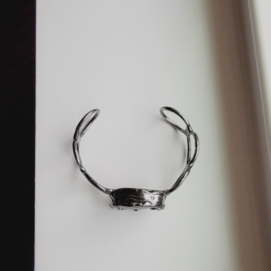 SOLD - Flashy Labradorite Cuff Bracelet