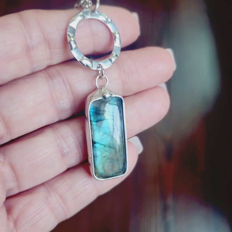 Blue Labradorite Pendant Necklace