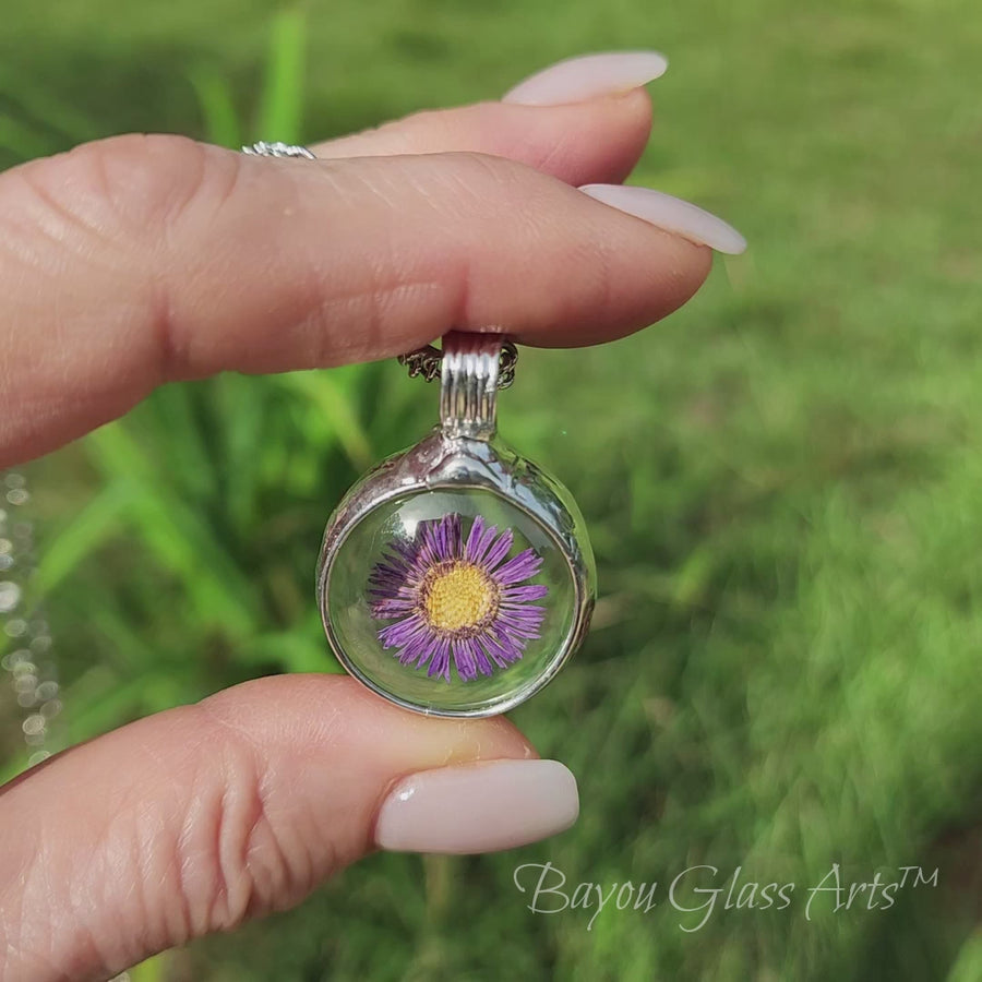 Purple Aster Pendant