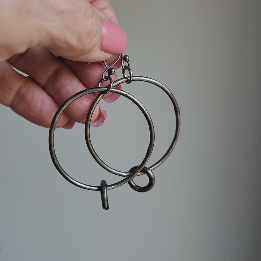 Large Hoop Earrings with a Little Extra