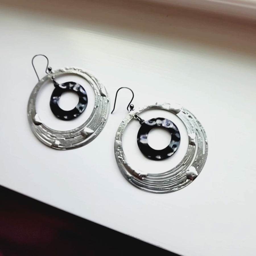 Large Hoop in Hoop Earrings