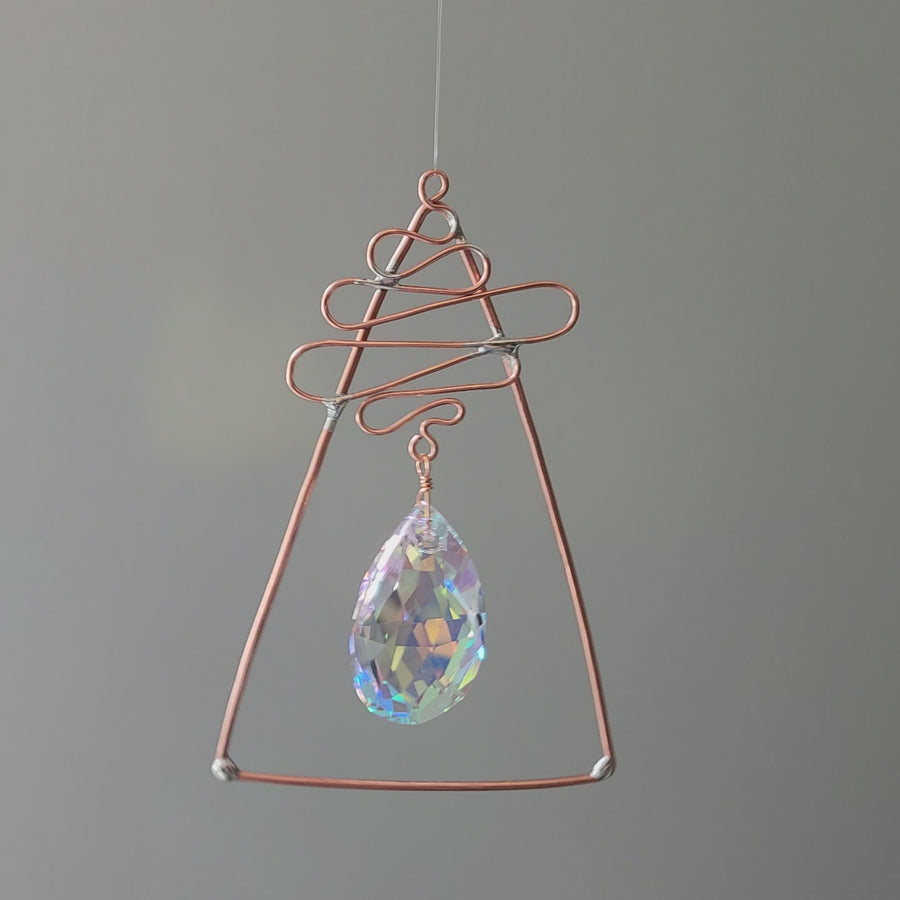 Triangle with Prism Sun Catcher