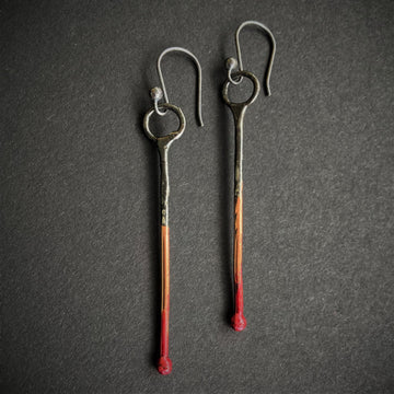 Hand Formed Copper Earrings