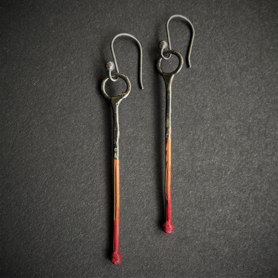 Hand Formed Copper Earrings