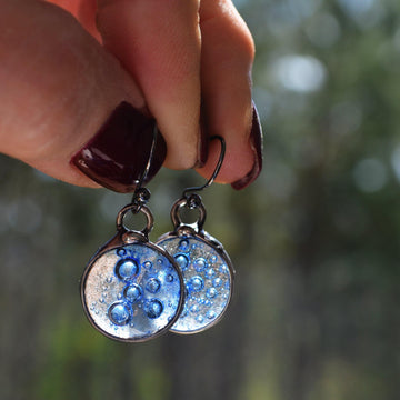 handmade_effervescent_earwires_blue_bubble_dot_earrings_sterling_silver_ear_wires_fused_glass_orbs
