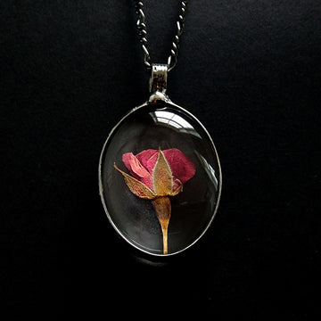 Large Red Rose Pendant
