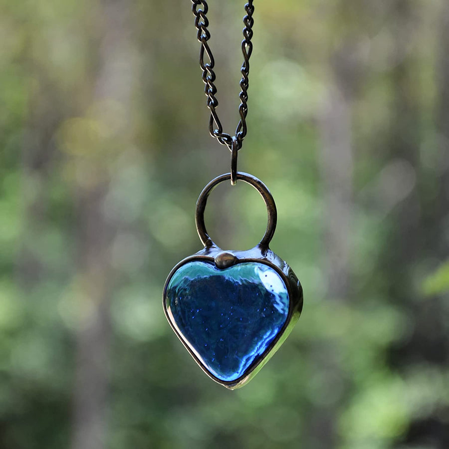 Thetis - a gorgeous chunky blue turquoise necklace with silver – grecianboho