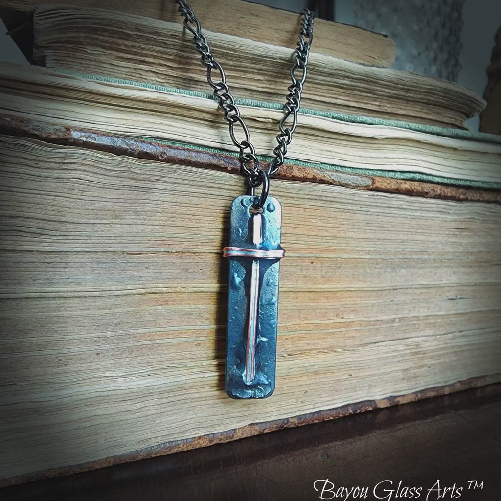 Handmade clearance cross necklace