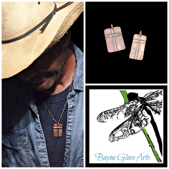 Men's Copper Cross Pendant