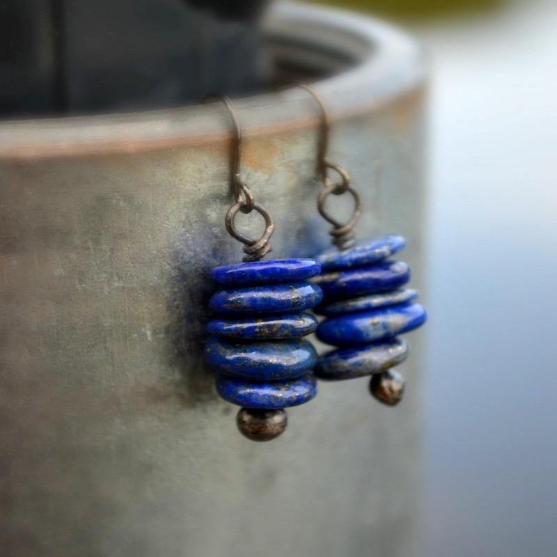 Stacked_Blue_Stone_earrings