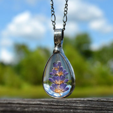 Real_Dried_Lavender_raindrop_necklace