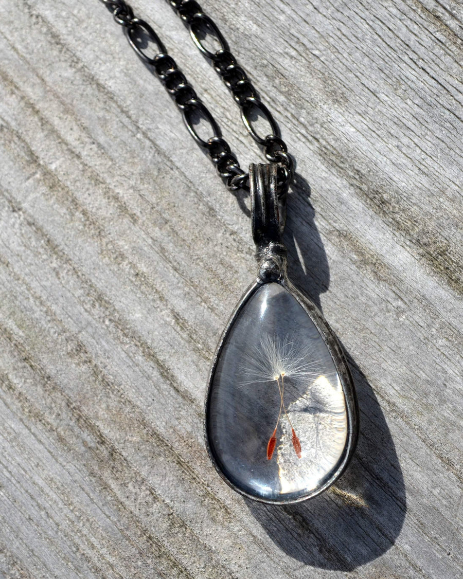 Handmade_Dandelion_Teardrop_Pendant