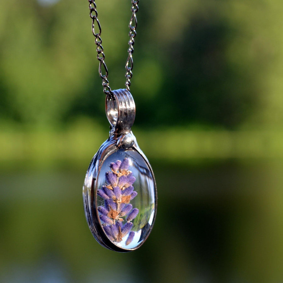 Handmade_Purple_Pressed_Flower_Jewelry_by_Bayou_Glass_Arts